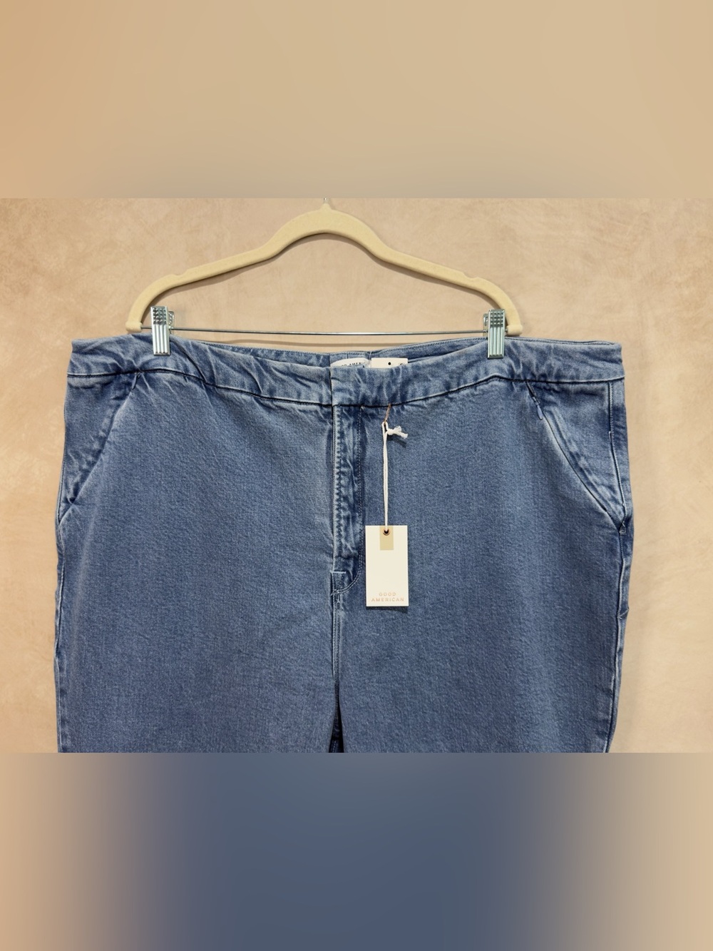 Good American Good Flare Trouser Jeans Plus Size 26 (26W) Indigo 551 NWT - Picture 5 of 16